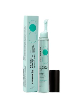 Cureskin Under Eye Gel for Dark Circles for Women and Men | Bio-Peptide Under Eye Gel to Reduce Dark Circles, Puffiness & Wrinkles | Under Eye Cream for Men and Women
